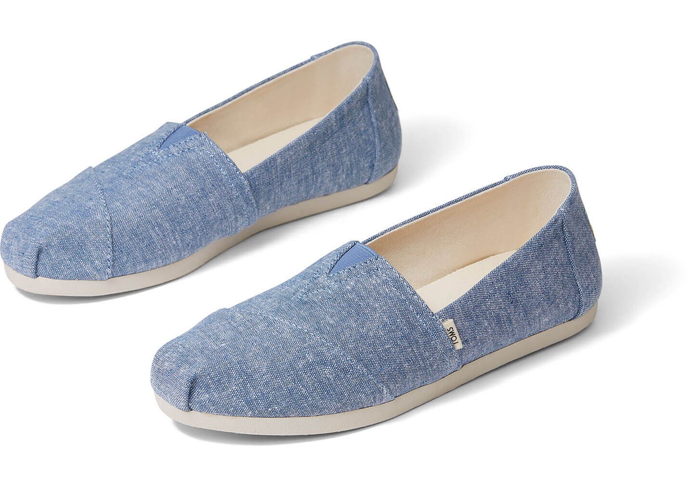 Toms Alpargata Slub Chambray Espadrille Blue - Womens - 38619-EWFN